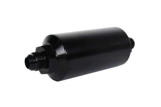 Aeromotive In-Line Filter - (AN -8 Male) 40 Micron Stainless Mesh Element Bright Dip Black Finish - My Store