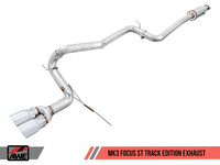 AWE Tuning Ford Focus ST Track Edition Cat-back Exhaust - Diamond BlackTips - My Store