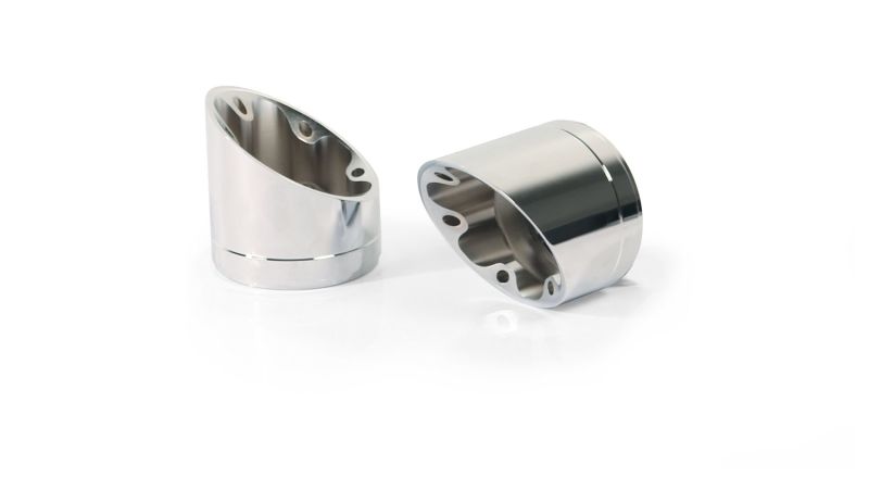 Remus 2021+ BMW R 18 (Euro 5) Slash Cut V1 End Cap - Silver (Pair) - Mammoth Racing -