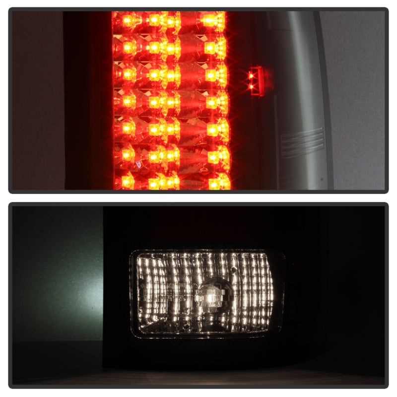 Spyder GMC Sierra 07-13 (Not fit 3500 Dually 4 Rear Wheels)LED Tail Lights Black ALT-YD-GS07-LED-BK - Mammoth Racing -