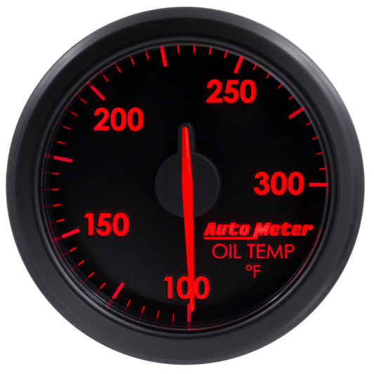 Autometer Airdrive 2-1/6in Oil Temp Gauge 100-300 Degrees F - Black - My Store