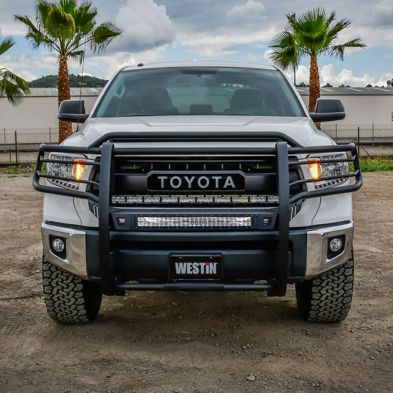 Westin 14-20 Toyota Tundra Sportsman X Grille Guard - Textured Black - Mammoth Racing -
