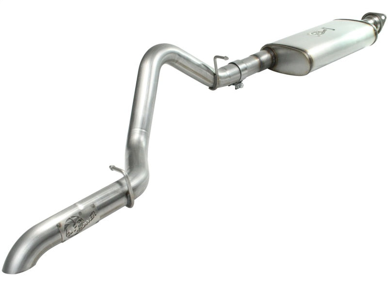 aFe MACHForce XP Exhaust Cat-Back SS-409 04-06 Jeep Wrangler TJ Unl L6 4.0L 2.5in Off-Road No Tip - Mammoth Racing -