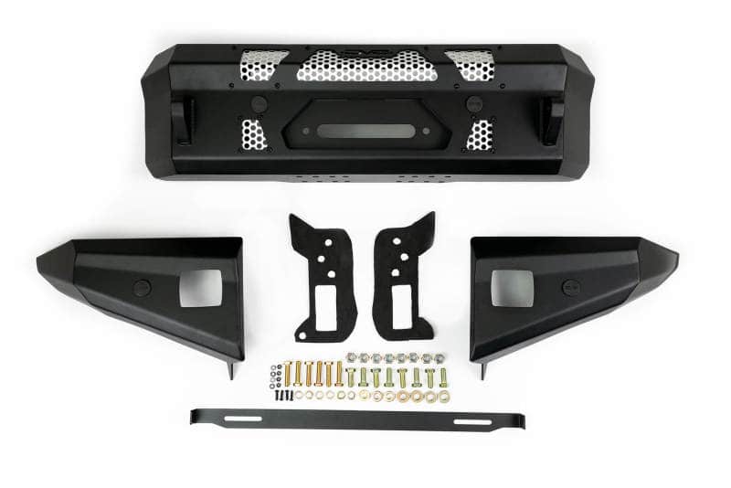 DV8 Offroad 2021+ Ford Bronco Front Bumper Winch Capable w/ Optional Bull Bar/Aux Light Opening - Mammoth Racing -