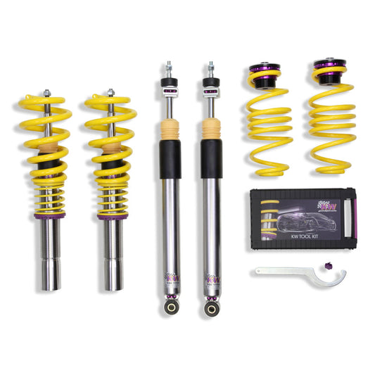 KW Coilover Kit V3 Audi A4 S4 (8K/B8) w/o electronic dampening controlSedan FWD + Quattro - Mammoth Racing -