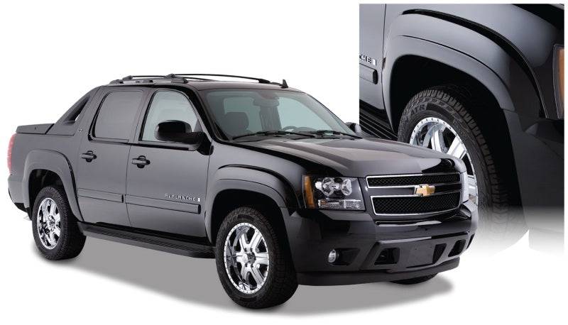 Bushwacker 07-13 Chevy Avalanche OE Style Flares 4pc - Black - Mammoth Racing -