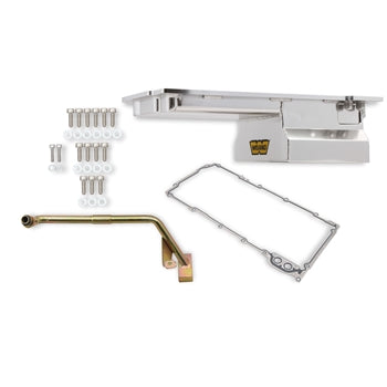 Weiand 5045wnd Silver Rear Sump Oil Pan Kit for GM LS Engines - My Store