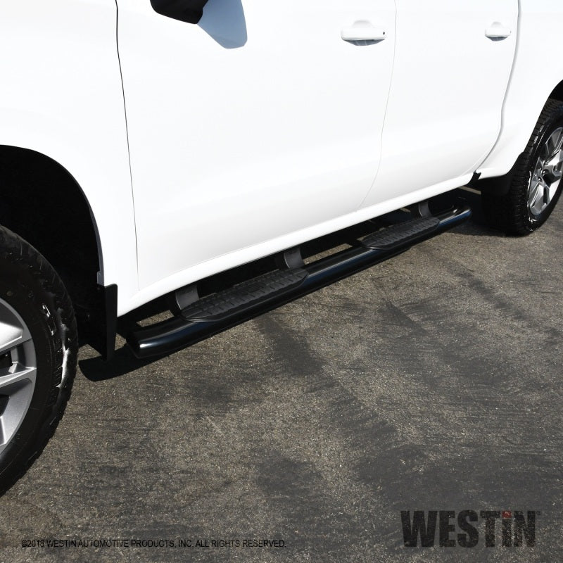 Westin 2019 Chevrolet Silverado/Sierra 1500 Crew Cab Non LD PRO TRAXX 5 Oval Nerf Step Bars - Black - Mammoth Racing -