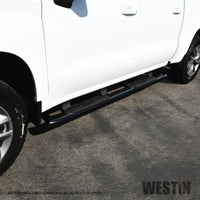 Westin 2019 Chevrolet Silverado/Sierra 1500 Crew Cab Non LD PRO TRAXX 5 Oval Nerf Step Bars - Black - Mammoth Racing -