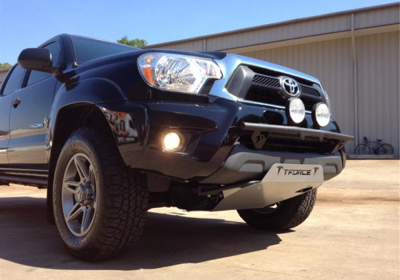 N-Fab Light Bar 12-15 Toyota Tacoma - Gloss Black - Light Tabs w/o License Plate Tabs - Mammoth Racing -