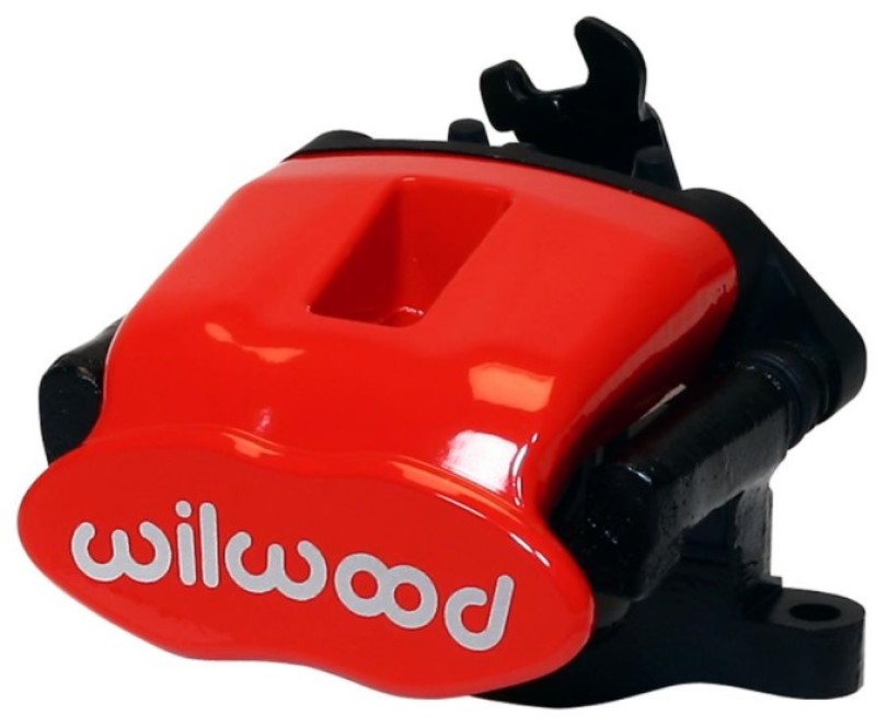 Wilwood Caliper-Combination Parking Brake-Pos 13-L/H-Red 41mm piston .81in Disc - Mammoth Racing -
