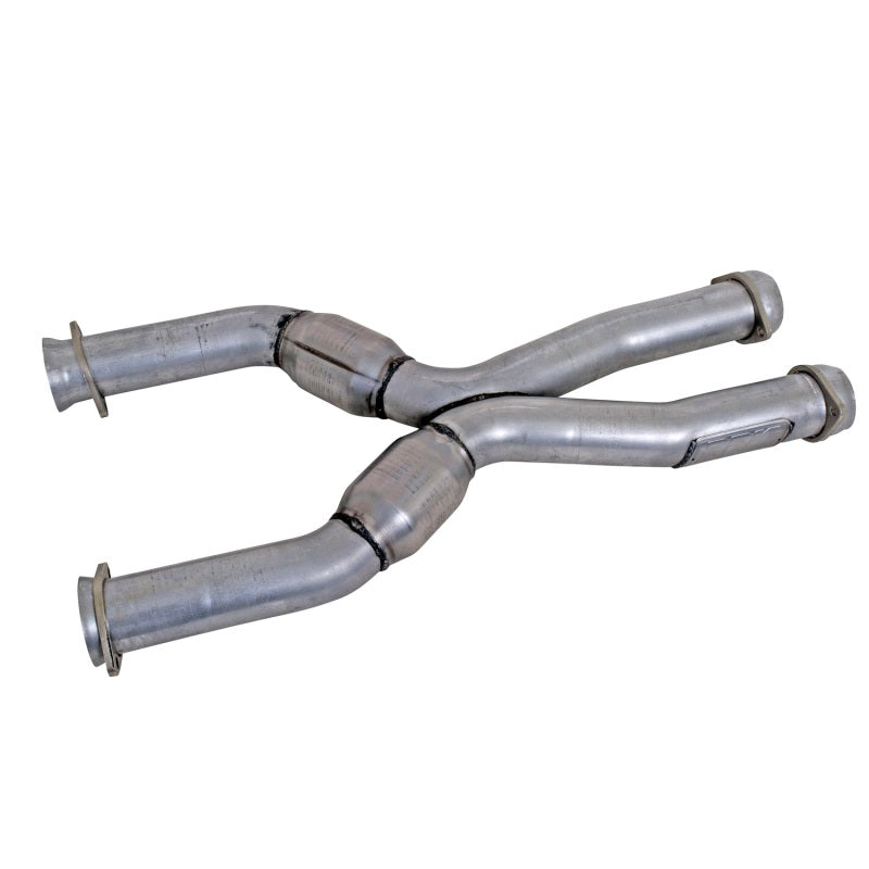 BBK 79-04 Mustang Coyote Swap Short Mid X Pipe w Catalytic Converters 3.0 For BBK Long Tube Headers - My Store