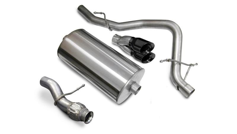 Corsa 09-11 Chevrolet Tahoe 5.3L V8 Black Sport Cat-Back Exhaust - Mammoth Racing -