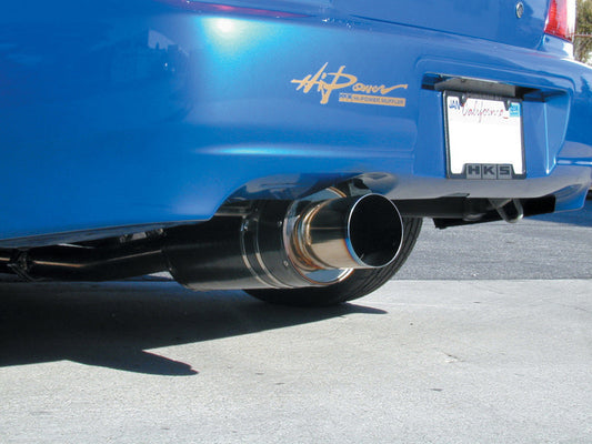 HKS 02-07 WRX / 04-07 STi Carbon Ti Exhaust - Mammoth Racing -