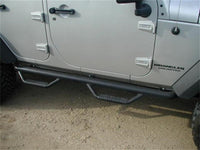 N-Fab Nerf Step 07-17 Jeep Wrangler JK 4 Door All - Tex. Black - W2W - 3in - Mammoth Racing -
