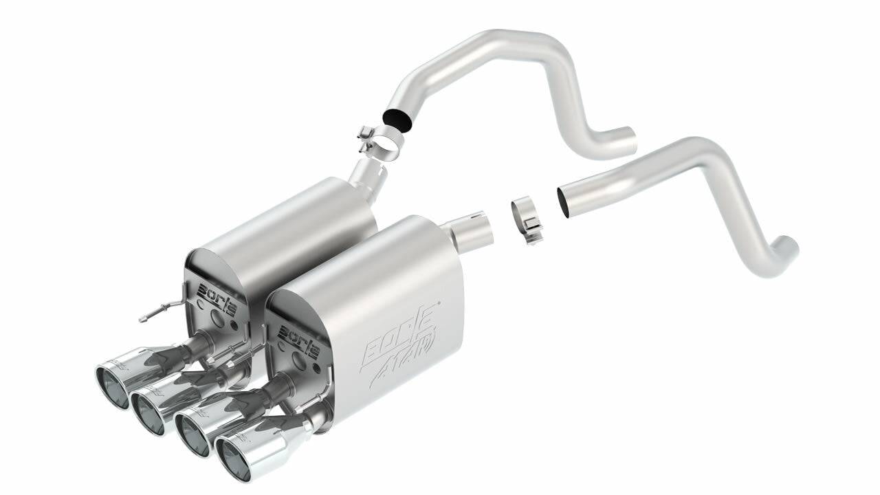 Borla 05-08 Chevrolet Corvette Coupe/Conv 6.0L/6.2L 8cyl Aggressive ATAK Exhaust (rear section only) - Mammoth Racing -