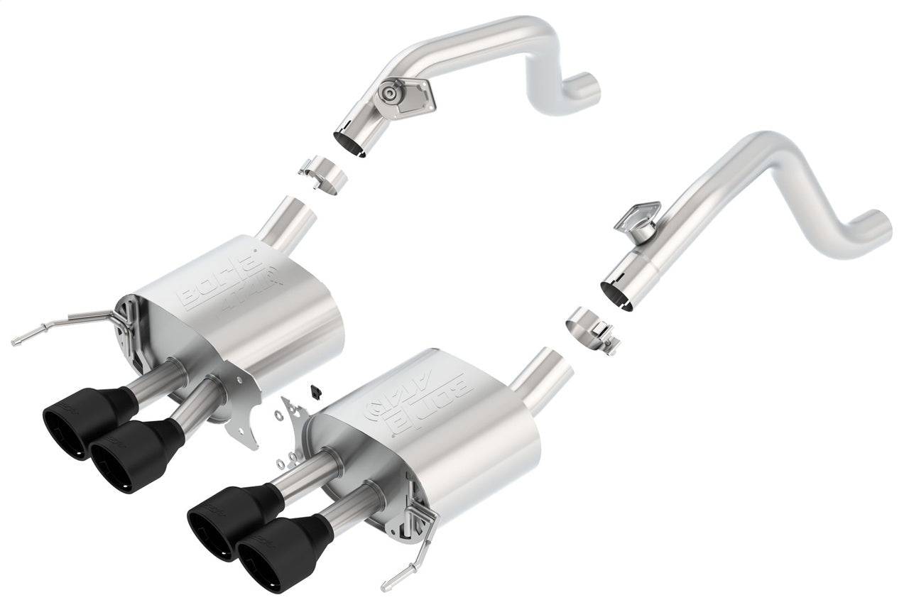 Borla 14-18 C7 Corvette Stingray Axle-Back ATAK Exhaust 2.75in To Muffler Dual 2.0in Out 4.25in Tip - Mammoth Racing -