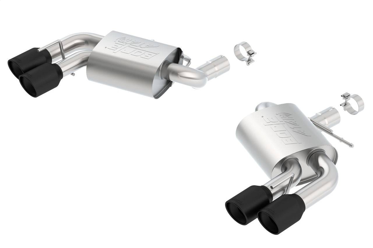 Borla 16-18 Chevy Camaro V8 SS AT/MT ATAK Rear Section Exhaust w/o Dual Mode Valves Ceramic Black - Mammoth Racing -
