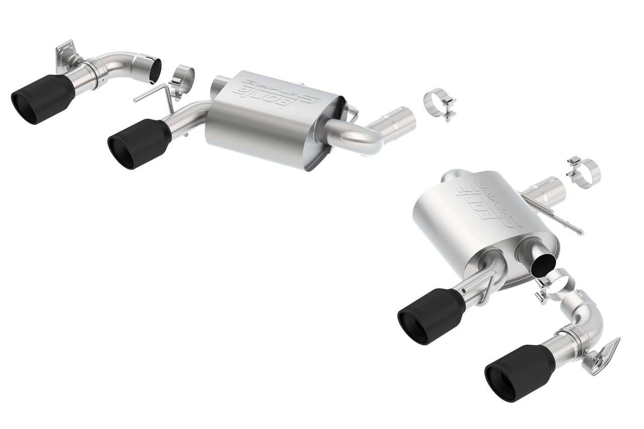 Borla 2016-2018 Chevrolet Camaro SS AT/MT RWD Ceramic Black S-Type Exhaust (w/ Dual Mode Valves) - Mammoth Racing -