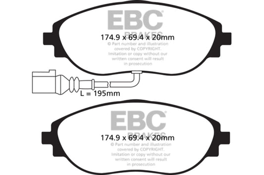 EBC 2015+ Volkswagen GTI/Golf R (Mk7) Bluestuff Front Brake Pads - My Store