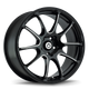 Konig Illusion 15x6.5 4x100 Et38 Black/Ball Cut Machine - Mammoth Racing -