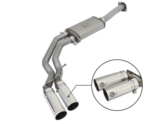 aFe Rebel Exhausts 3in SS Cat-Back 15-16 Ford F-150 EcoBoost V6 2.7/3.5L V8 5.0L w/ Polished Tips - Mammoth Racing -