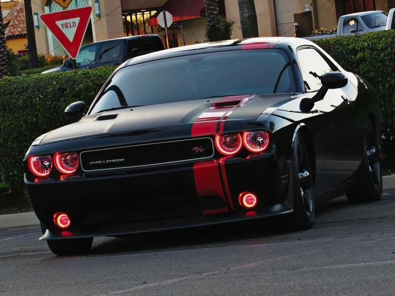 Oracle 08-14 Dodge Challenger Dynamic Surface Mount Headlight/Fog Light Halo Kit COMBO - ColorSHIFT - Mammoth Racing -