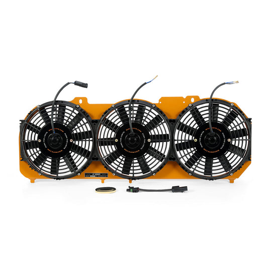 Mishimoto 89-01 Jeep Cherokee XJ 4.0L Performance Aluminum Fan Shroud w/ Controller - Gold - Mammoth Racing -