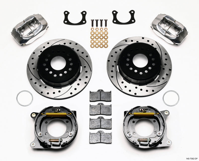 Wilwood Forged Dynalite P/S P-B Kit Drilled Polished New Big Ford 2.36in Offset - My Store