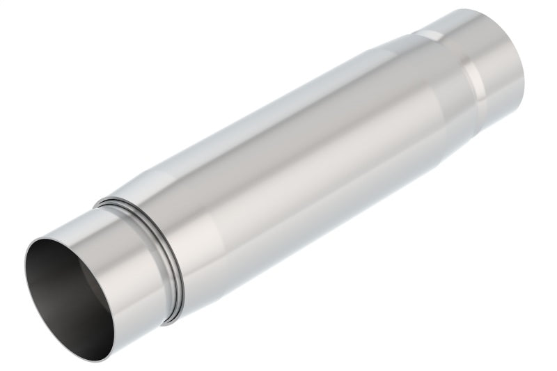 Borla CrateMuffler Resonator Option 3in Center/Center 3.5in Round x 10in - Null Sound Center/Center - My Store