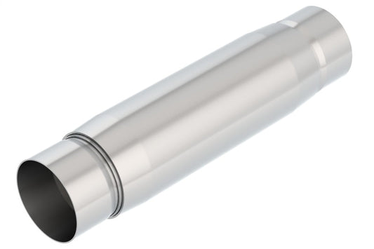 Borla CrateMuffler Resonator Option 3in Center/Center 3.5in Round x 10in - Null Sound Center/Center - My Store