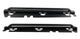 Fishbone Offroad 07-18 Jeep Wrangler JK 4 Door Rubicon Steel Rock Slider - Black Textured Powdercoat - Mammoth Racing -