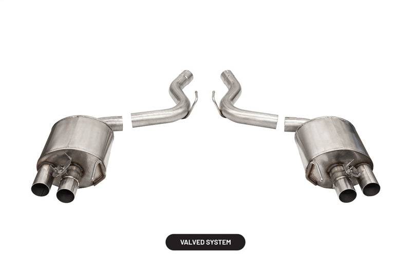 Corsa 2015-2020 Ford Mustang GT350/R 5.2L V8 Dual Rear Axle-Back- Stainless Dual Rear Exit - Mammoth Racing -