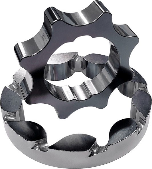 Boundary 2011+ Ford Coyote Mustang/GT350 Billet Black Oil Pump Gear - Vane Ported MartenWear Treated - Mammoth Racing -