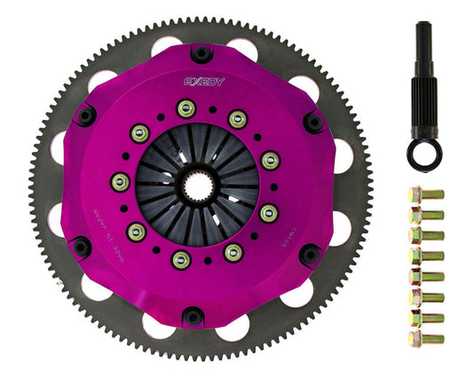 Exedy 1990-1996 Nissan 300zx Turbo V6 Hyper Triple Carbon-R Clutch Rigid Disc Push Type Cover - Mammoth Racing -