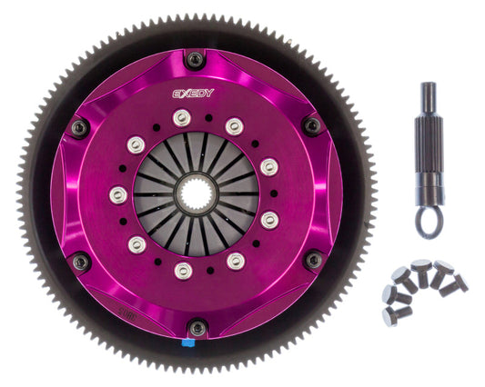 Exedy 1986-1989 Mazda Rx-7 R2 Hyper Twin Cerametallic Clutch Sprung Center Disc Push Type Cove