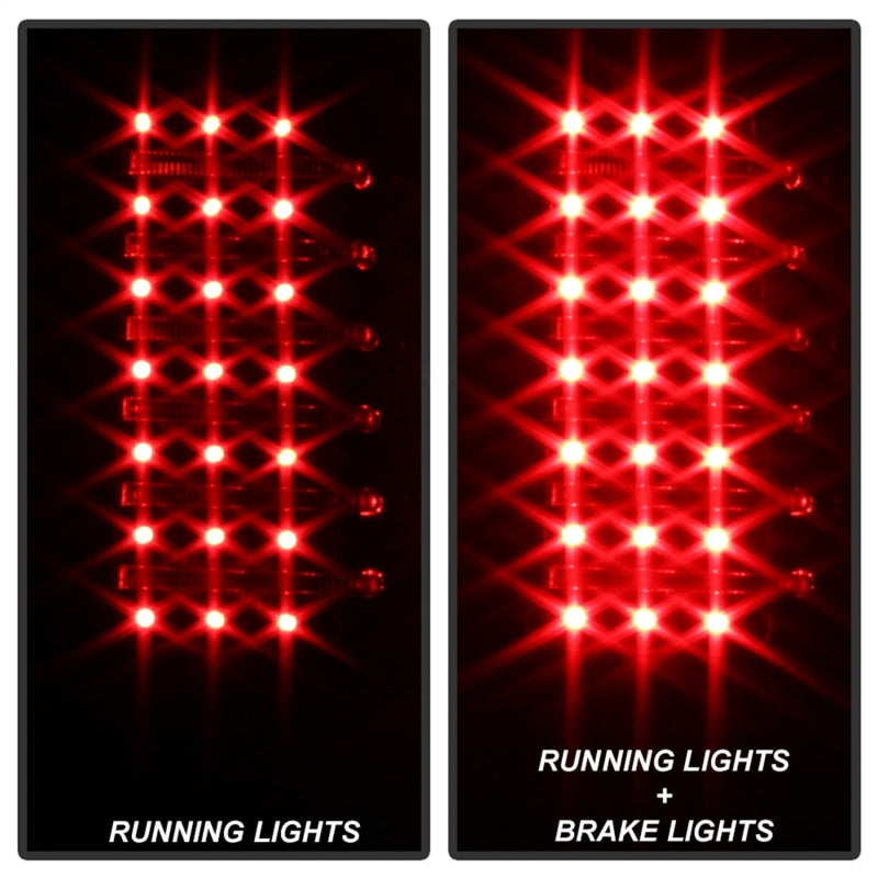 Xtune Hummer H3 06-09 ( Non H3T ) LED Tail Lights Black ALT-ON-HH306-LED-BK - Mammoth Racing -