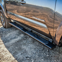 Westin 2005-2018 Toyota Tacoma Double Cab R5 Nerf Step Bars - Black - Mammoth Racing -