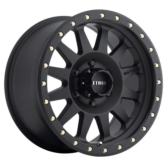 Method Mr304 Double Standard 15x8 -24mm Offset 6x5.5 108mm CB Matte Black Wheel - Mammoth Racing -