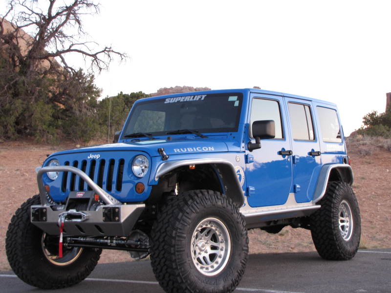 Superlift 07-18 Jeep Wrangler JK 4WD 4in Suspension Lift Kit w/ Fox 2.0 Res Shocks - Mammoth Racing -