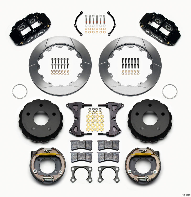 Wilwood Narrow Superlite 4R Rear P-Brk Kit 12.88in Big Ford 2.36in Off Bronco 5 x 5.50 - My Store