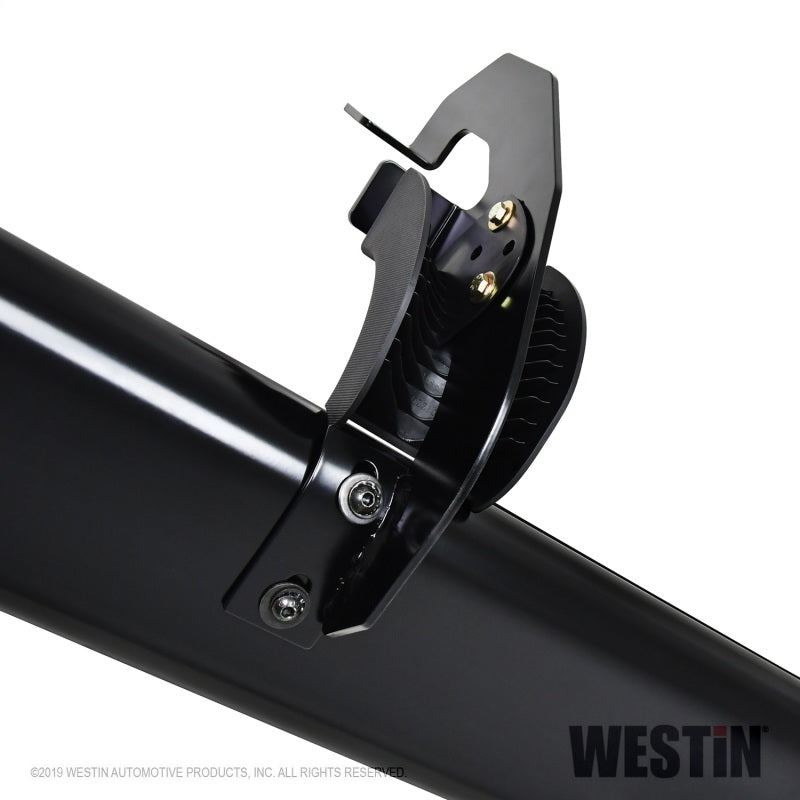 Westin 2019 Chevrolet Silverado Double Cab PRO TRAXX 6 Oval Nerf Step Bars - Black - Mammoth Racing -