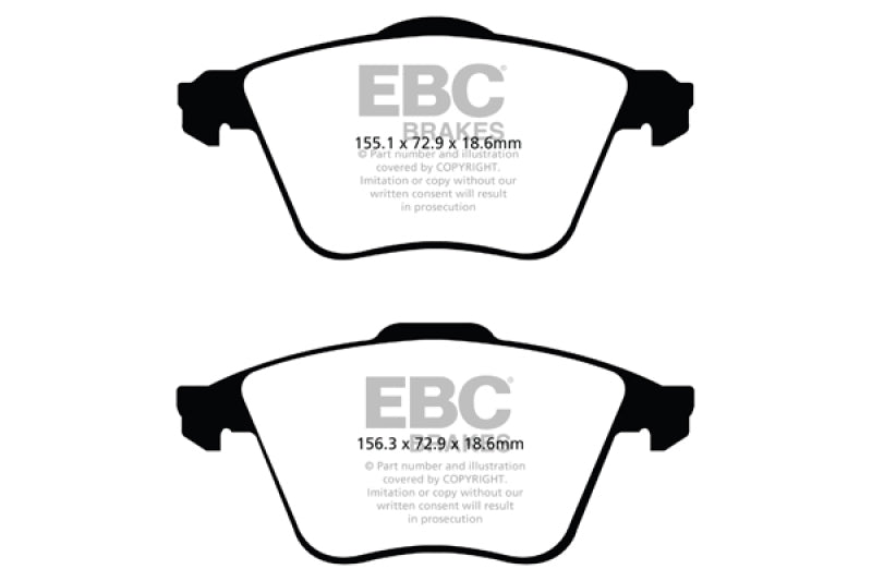 EBC 07-13 Mazda 3 2.3 Turbo Yellowstuff Front Brake Pads - My Store