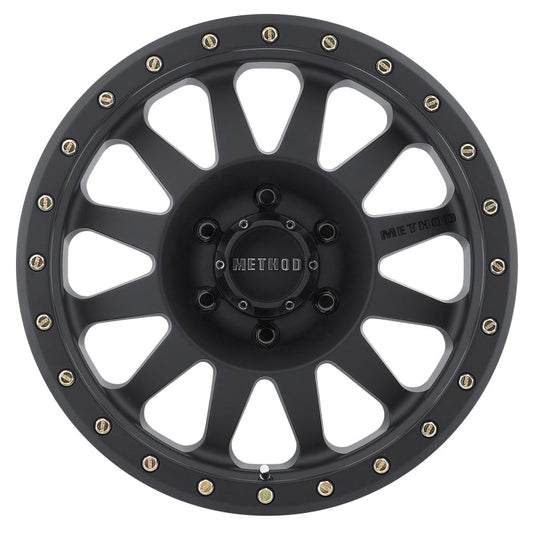 Method Mr304 Double Standard 20x10 -18mm Offset 6x135 94mm CB Matte Black Wheel