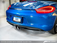 AWE Tuning Porsche 981 Performance Exhaust System - w/Chrome Silver Tips - Mammoth Racing -