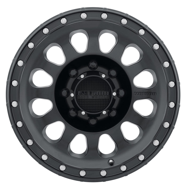 Method Mr315 17x8.5 0mm Offset 8x180 130.81mm CB Matte Black Wheel - Mammoth Racing -