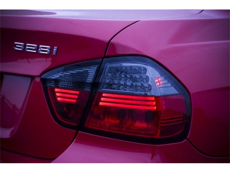 Spyder BMW E90 3-Series 06-08 4Dr LED Tail Lights Red Smoke ALT-YD-BE9006-LED-RS - Mammoth Racing -