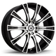 Konig Crown 16x7.5 5x110/115 Et40 Black Machine Face - Mammoth Racing -
