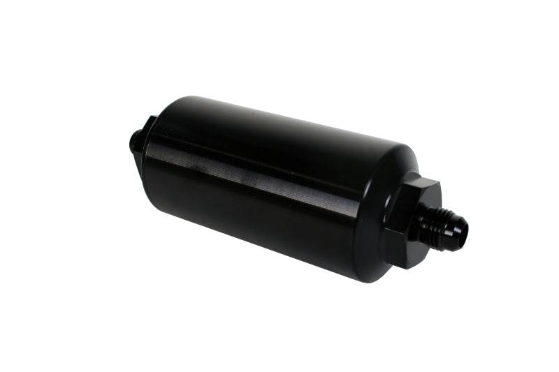 Aeromotive In-Line Filter - (AN-6 Male) 10 Micron Microglass Element Bright Dip Black Finish - My Store