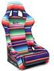 NRG FRP Bucket Seat PRISMA Serepi Edition W/ Red Pearlized Back Mexi-Cali Blanket Print - Large - My Store